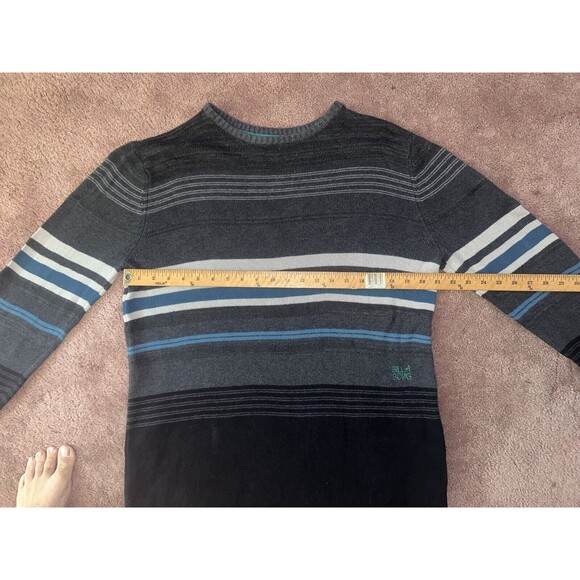 Vintage Billabong Pullover Sweater Size L Gray Blue - Picture 6 of 8
